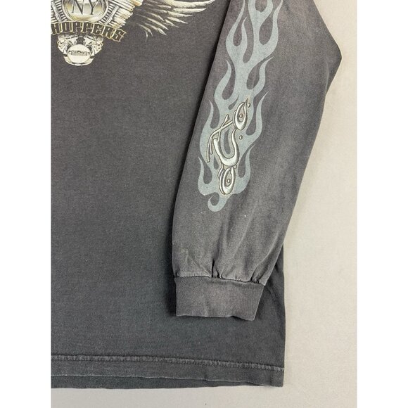 Rare Vintage Y2K Orange County Choppers New York Flames Faded Longsleeve XL Tee - Picture 6 of 15